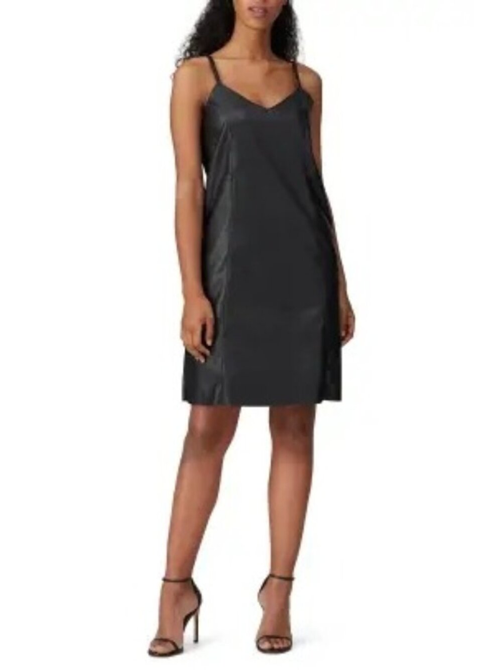 R-210. Universal Standard Hen Faux Leather Slip Dress